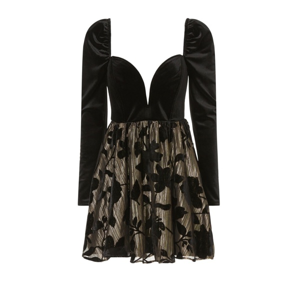 Ashley Park Velvet Mini Dress - Picture 2 of 5